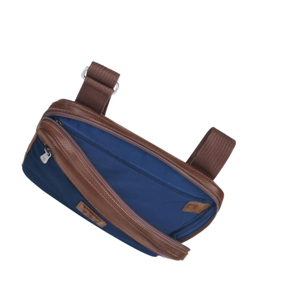 Bolsos Cruzados Longchamp Boxford L Hombre Azul Marino | ES-GXTY624