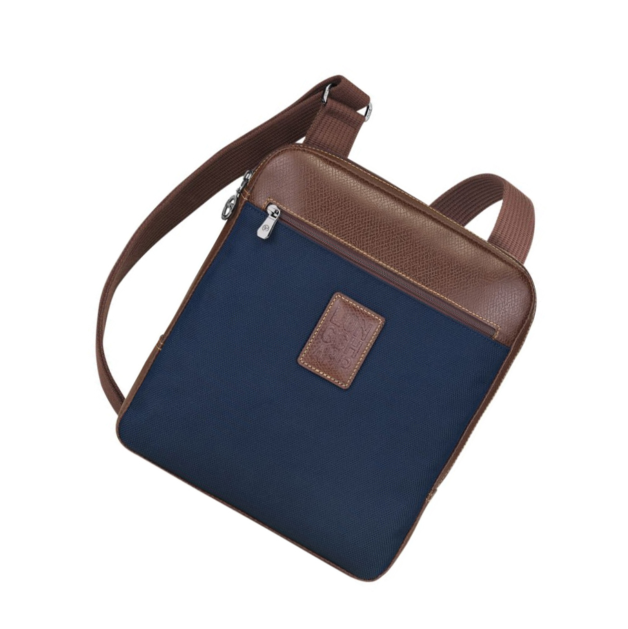 Bolsos Cruzados Longchamp Boxford L Hombre Azul Marino | ES-GXTY624