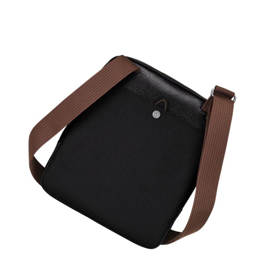 Bolsos Cruzados Longchamp Boxford L Hombre Negras | ES-PBHW459
