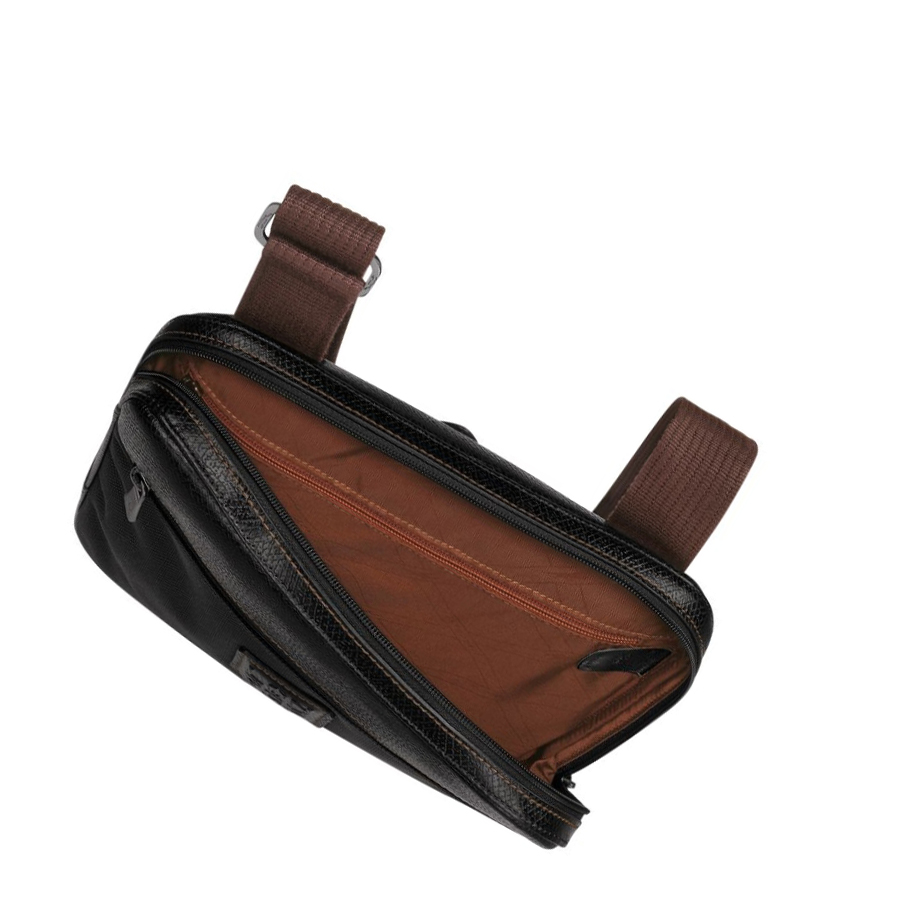 Bolsos Cruzados Longchamp Boxford L Hombre Negras | ES-PBHW459
