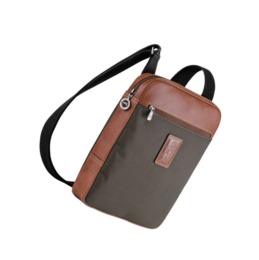 Bolsos Cruzados Longchamp Boxford L Hombre Marrones | ES-WQIH983