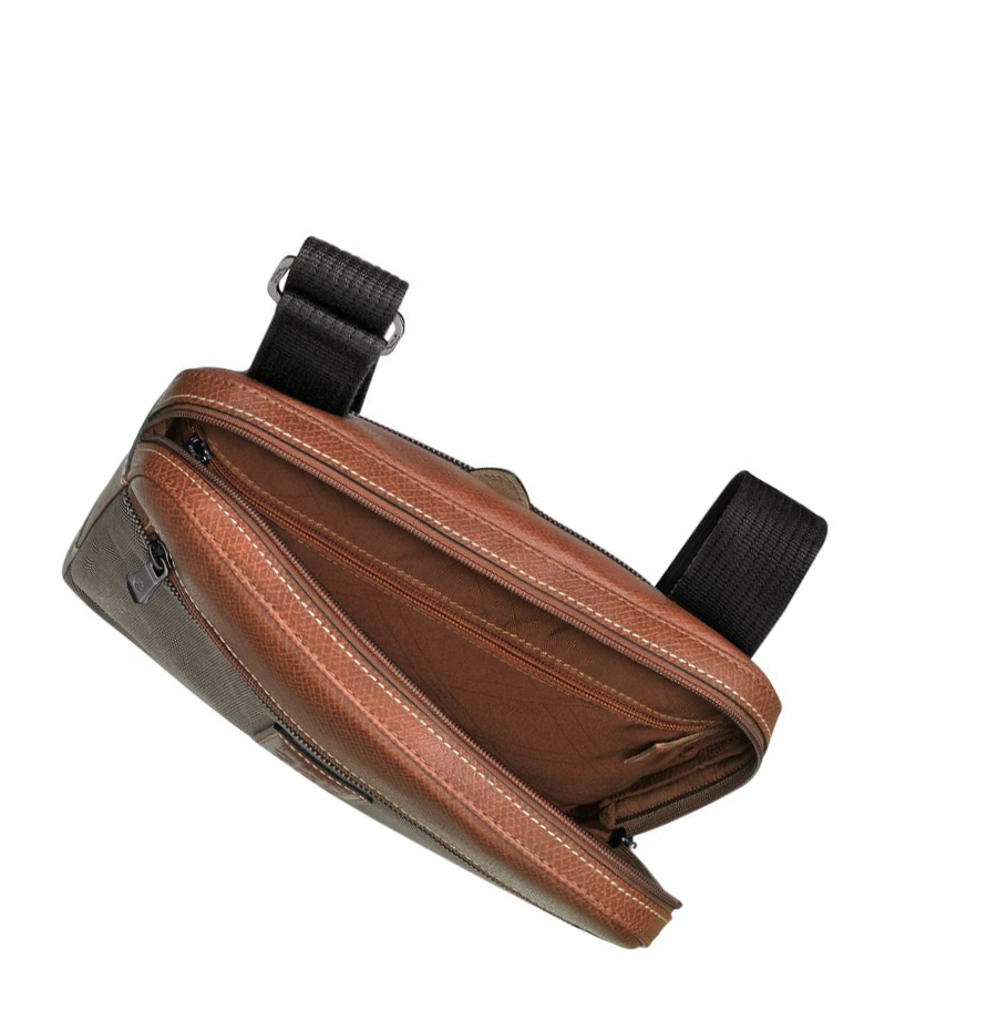 Bolsos Cruzados Longchamp Boxford L Hombre Marrones | ES-WQIH983