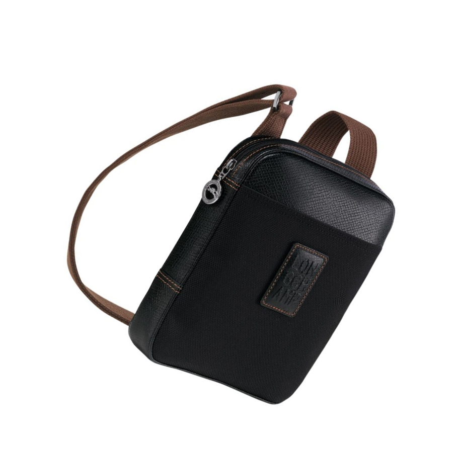 Bolsos Cruzados Longchamp Boxford S Hombre Negras | ES-ACFG286