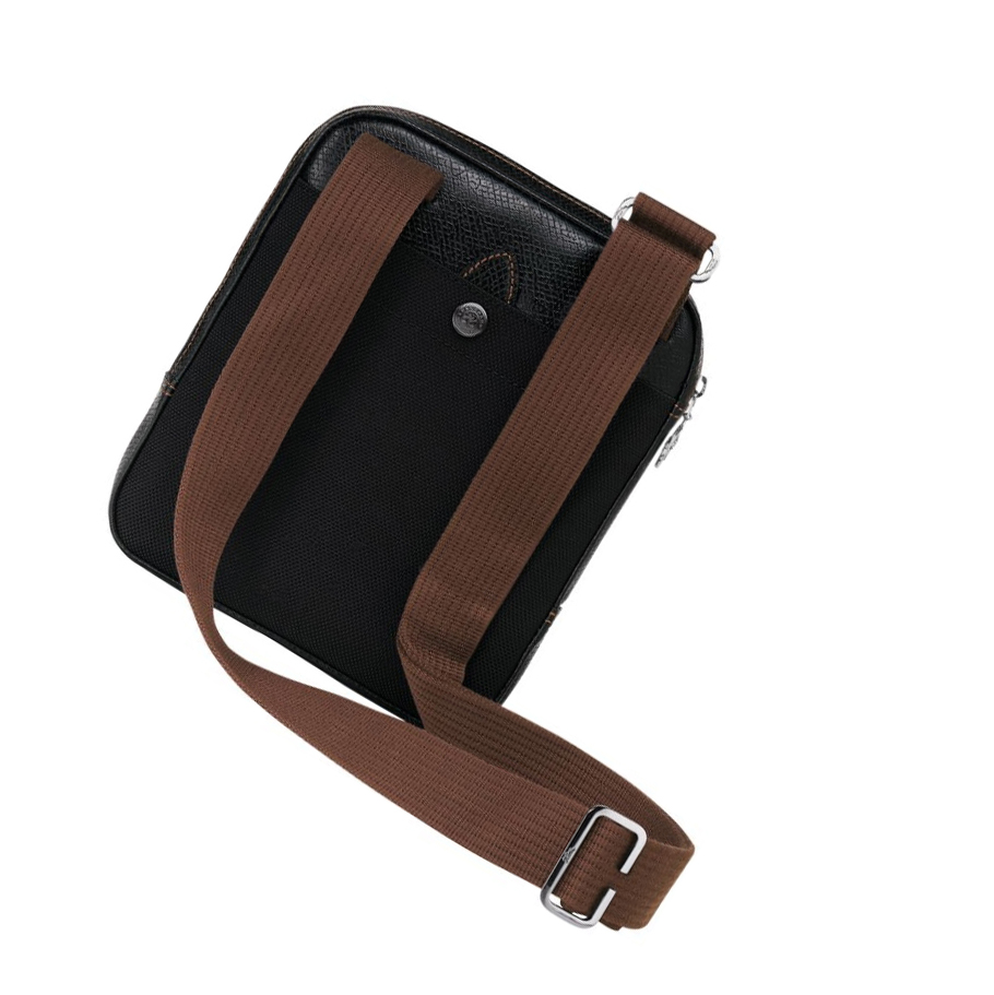 Bolsos Cruzados Longchamp Boxford S Hombre Negras | ES-ACFG286