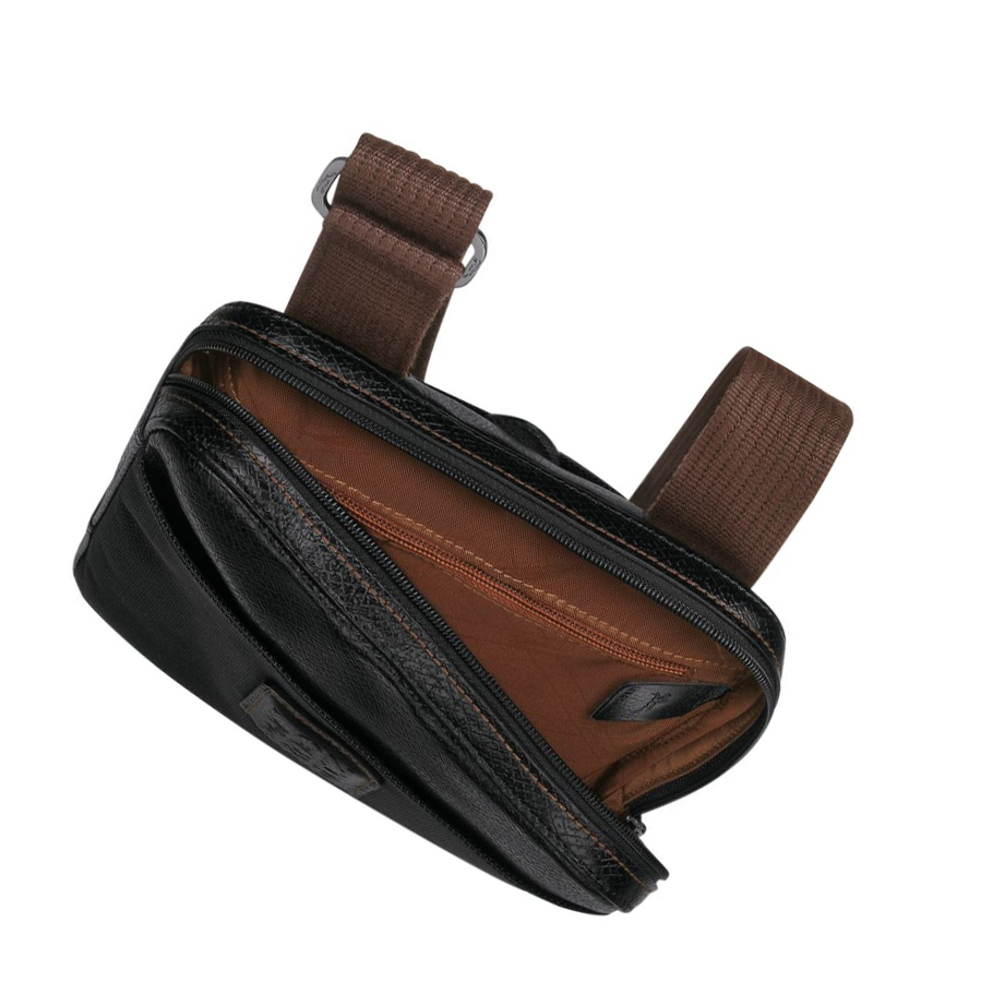 Bolsos Cruzados Longchamp Boxford S Hombre Negras | ES-ACFG286