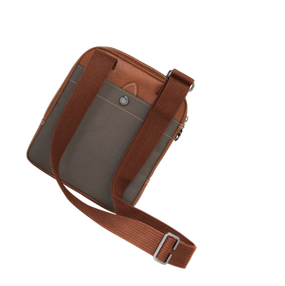 Bolsos Cruzados Longchamp Boxford S Hombre Marrones | ES-GJPM741