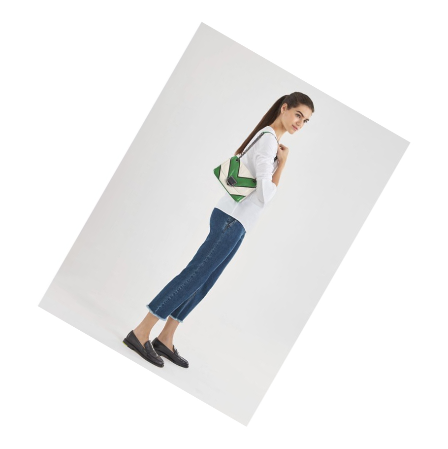 Bolsos Cruzados Longchamp Brioche Losange S Mujer Verde | ES-UYPO423