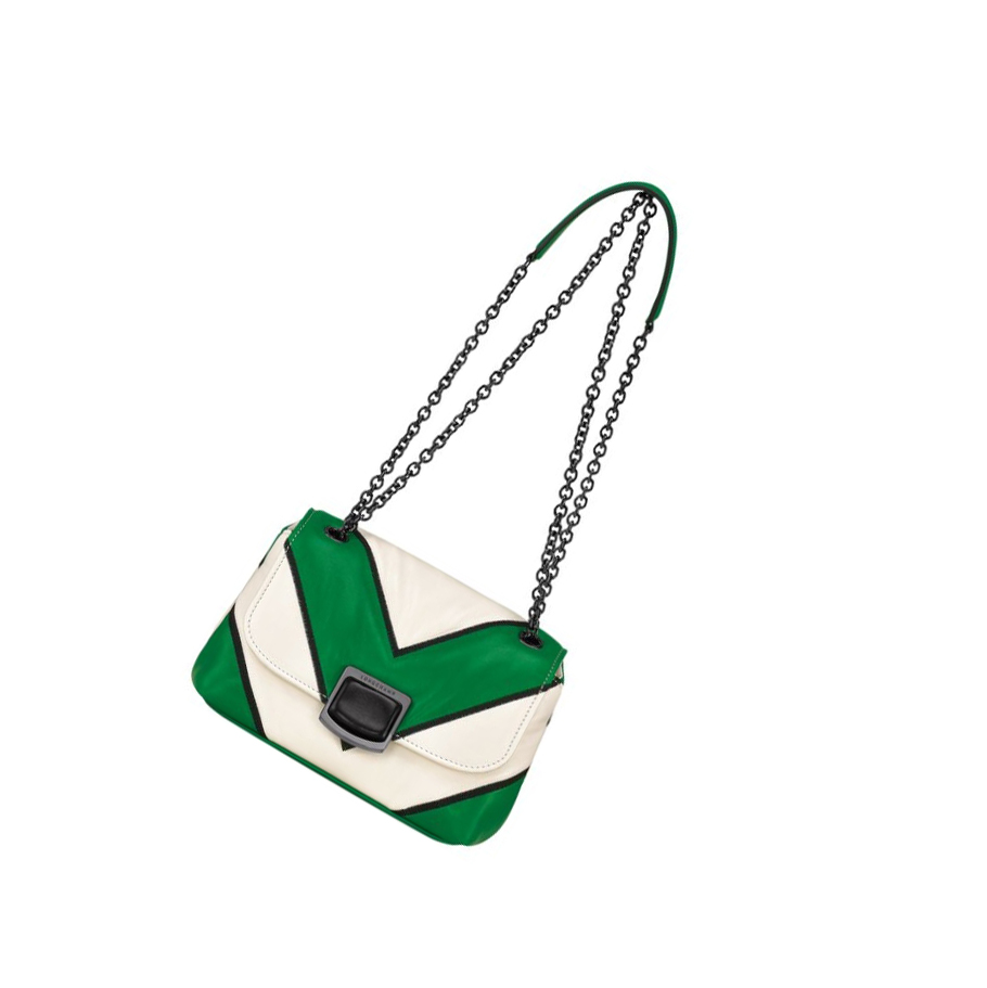 Bolsos Cruzados Longchamp Brioche Losange S Mujer Verde | ES-UYPO423
