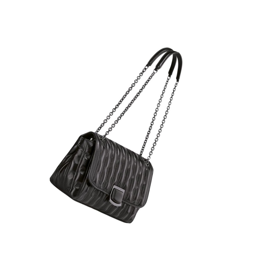 Bolsos Cruzados Longchamp Brioche M Mujer Negras | ES-LFYP560