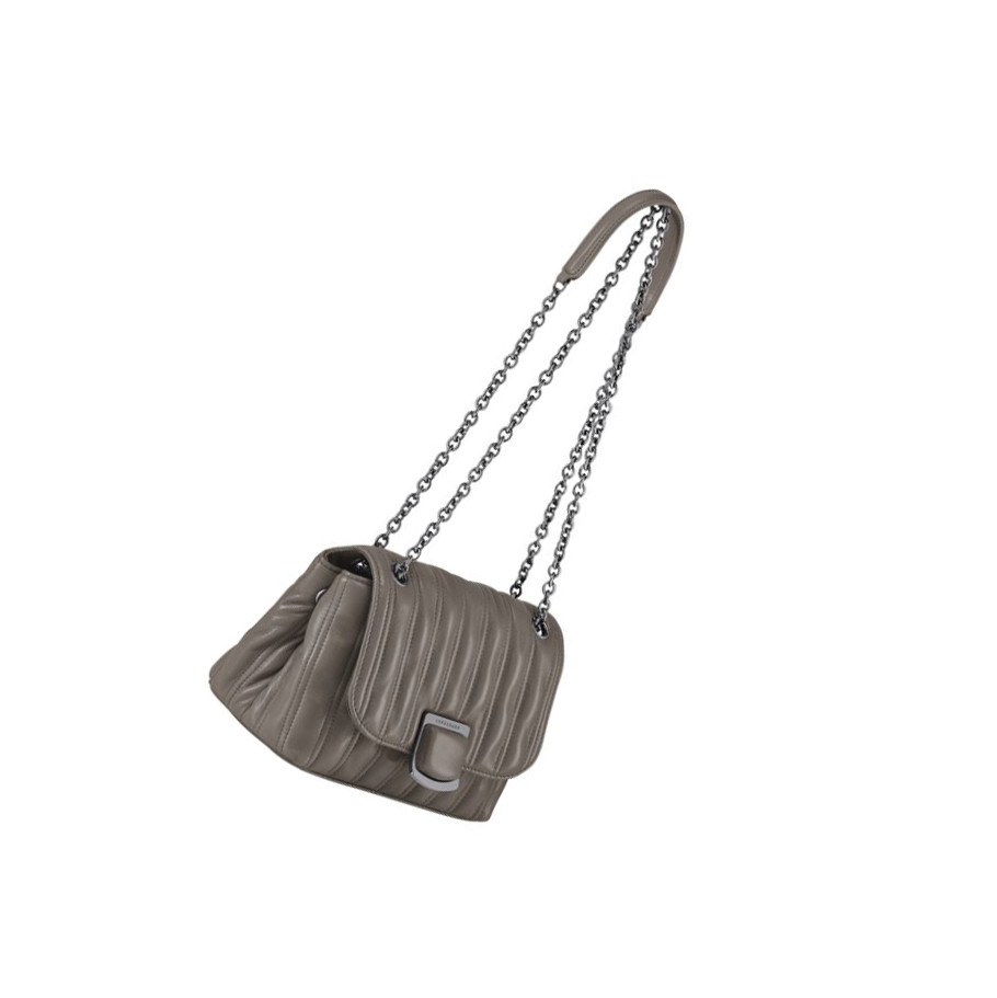 Bolsos Cruzados Longchamp Brioche S Mujer Gris | ES-PJQT409