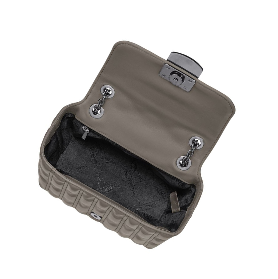 Bolsos Cruzados Longchamp Brioche S Mujer Gris | ES-PJQT409
