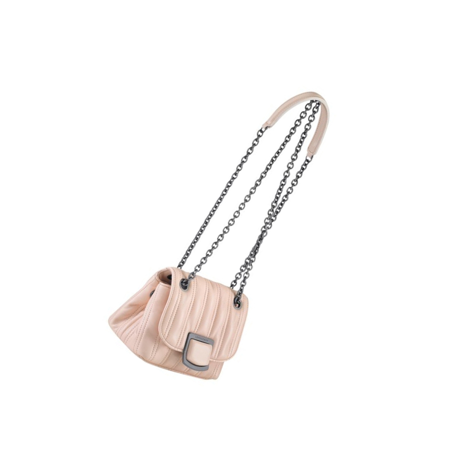 Bolsos Cruzados Longchamp Brioche XS Mujer Rosas Claro | ES-FZBN912