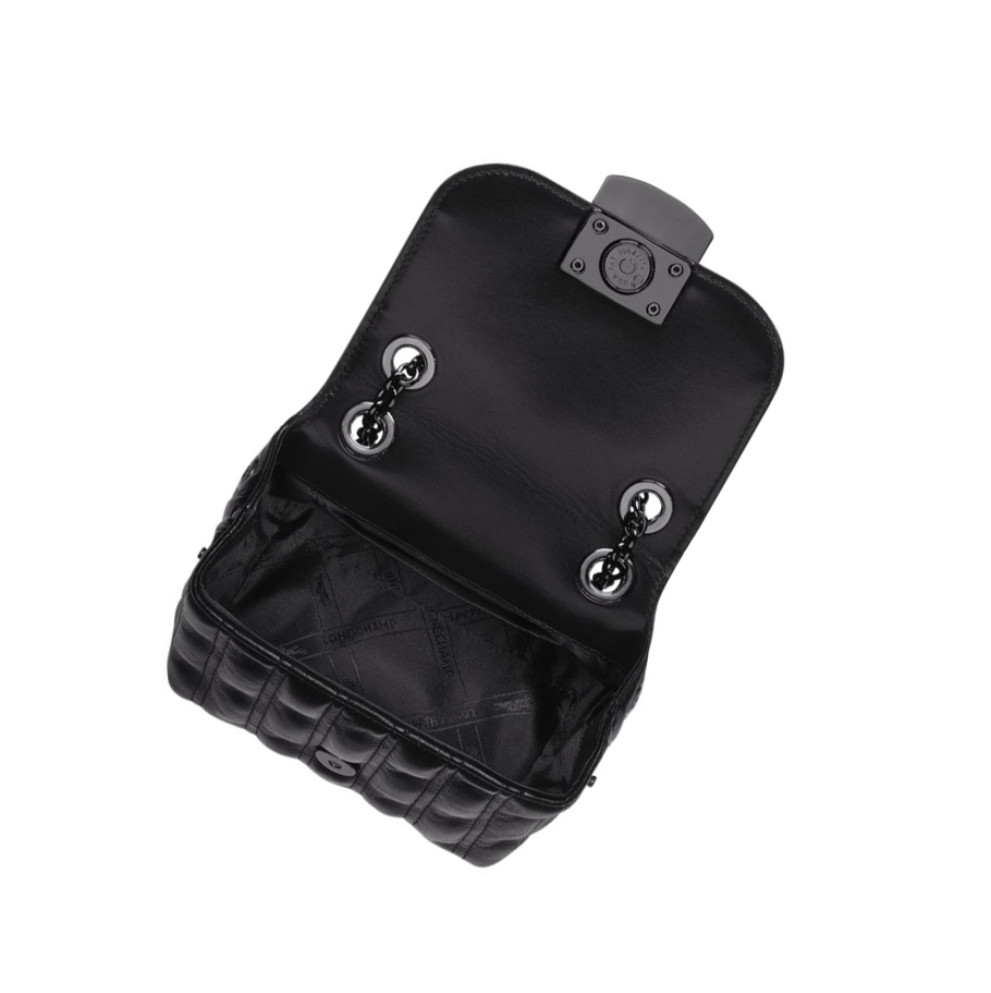 Bolsos Cruzados Longchamp Brioche XS Mujer Negras | ES-JSKN079