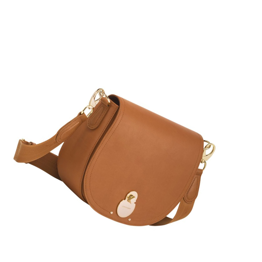 Bolsos Cruzados Longchamp Cavalcade M Mujer Beige | ES-ANVR015
