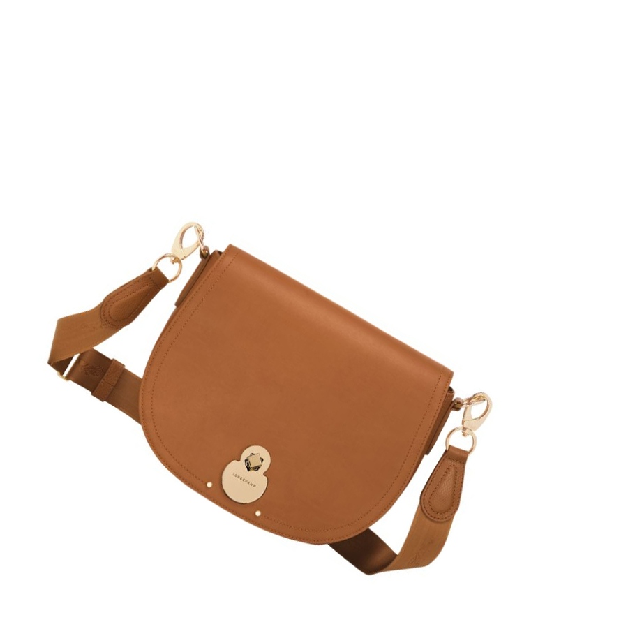 Bolsos Cruzados Longchamp Cavalcade M Mujer Beige | ES-ANVR015