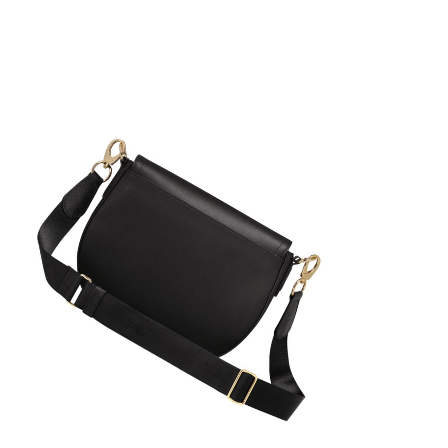 Bolsos Cruzados Longchamp Cavalcade M Mujer Negras | ES-XOSF410