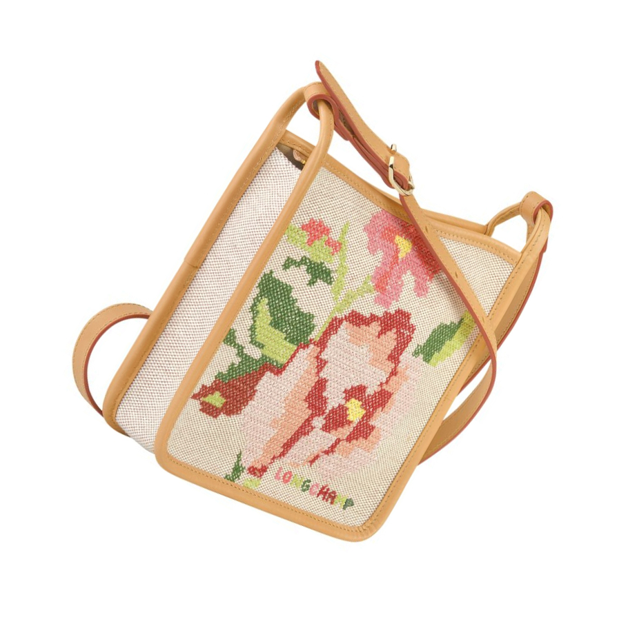 Bolsos Cruzados Longchamp Le Foulonné Brodé S Mujer Rosas | ES-HDMT469