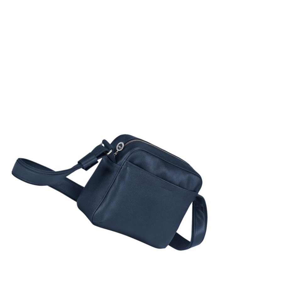 Bolsos Cruzados Longchamp Le Foulonné Hombre Azul Marino | ES-AIWL975