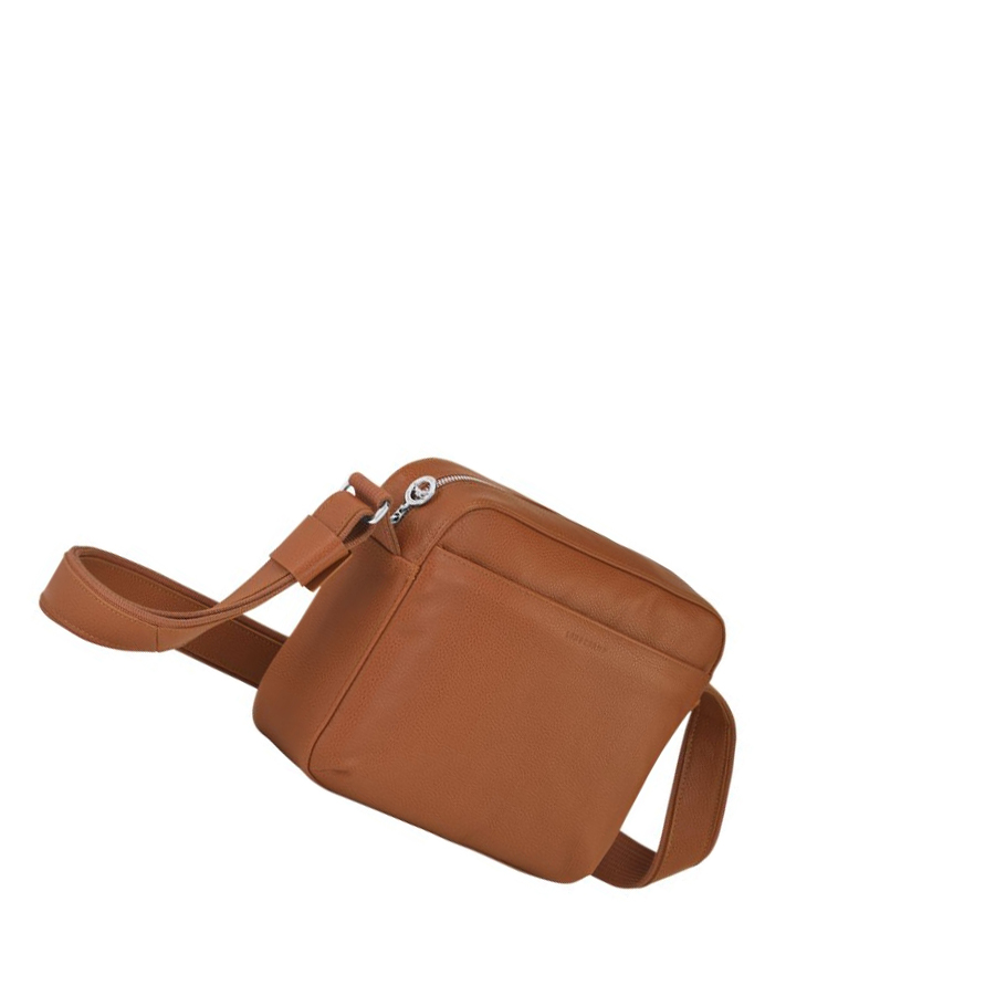 Bolsos Cruzados Longchamp Le Foulonné Hombre Marrones | ES-SNQM521