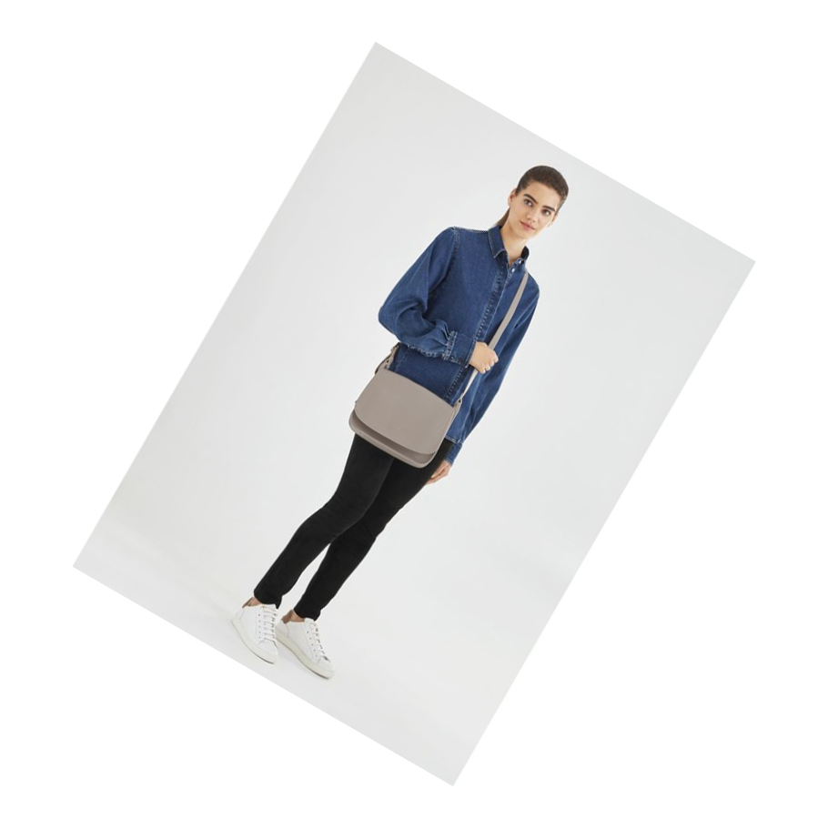 Bolsos Cruzados Longchamp Le Foulonné L Mujer Gris | ES-JTSK386