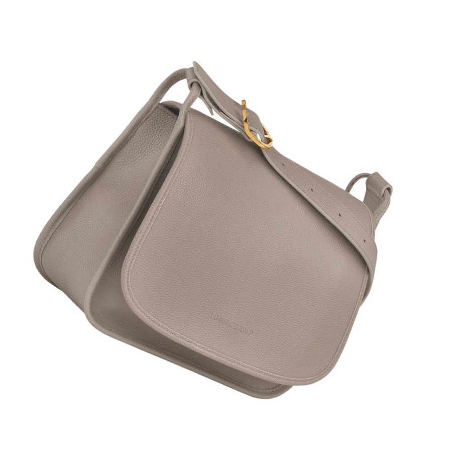 Bolsos Cruzados Longchamp Le Foulonné L Mujer Gris | ES-JTSK386