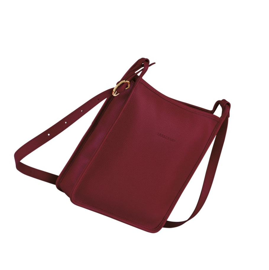 Bolsos Cruzados Longchamp Le Foulonné L Mujer Rojas | ES-QPSU635