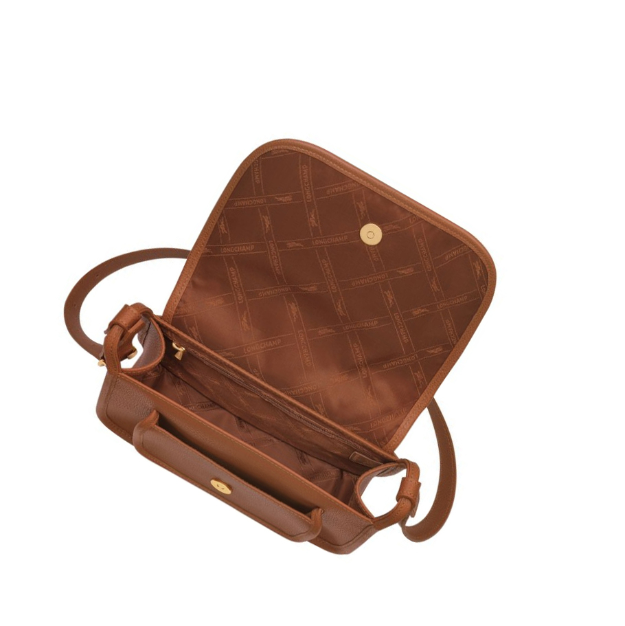 Bolsos Cruzados Longchamp Le Foulonné M Mujer Marrones | ES-DVOW506