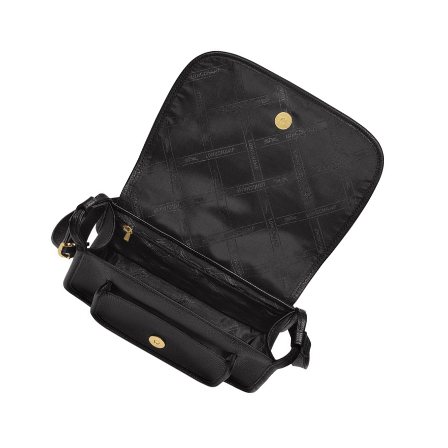 Bolsos Cruzados Longchamp Le Foulonné M Mujer Negras | ES-HOCA947