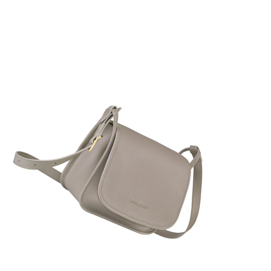 Bolsos Cruzados Longchamp Le Foulonné M Mujer Gris | ES-PHXO769