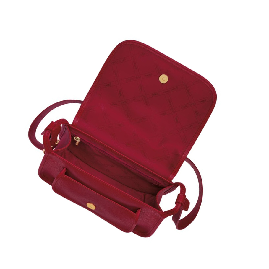 Bolsos Cruzados Longchamp Le Foulonné M Mujer Rojas | ES-XQMN654