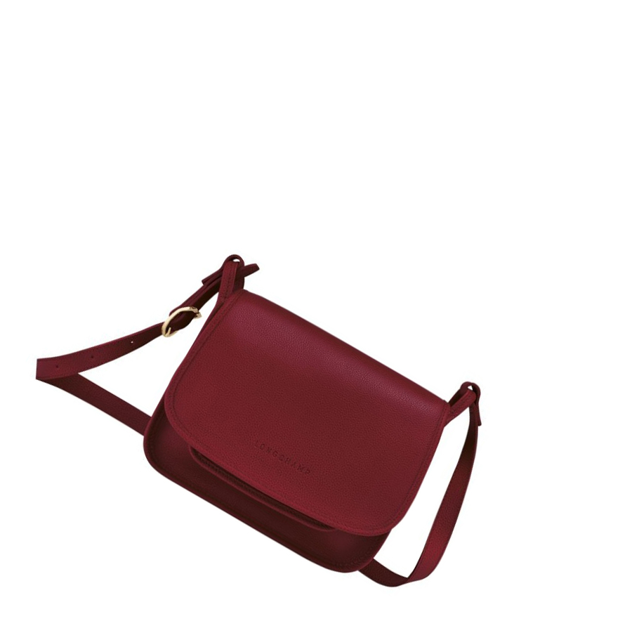 Bolsos Cruzados Longchamp Le Foulonné M Mujer Rojas | ES-XQMN654