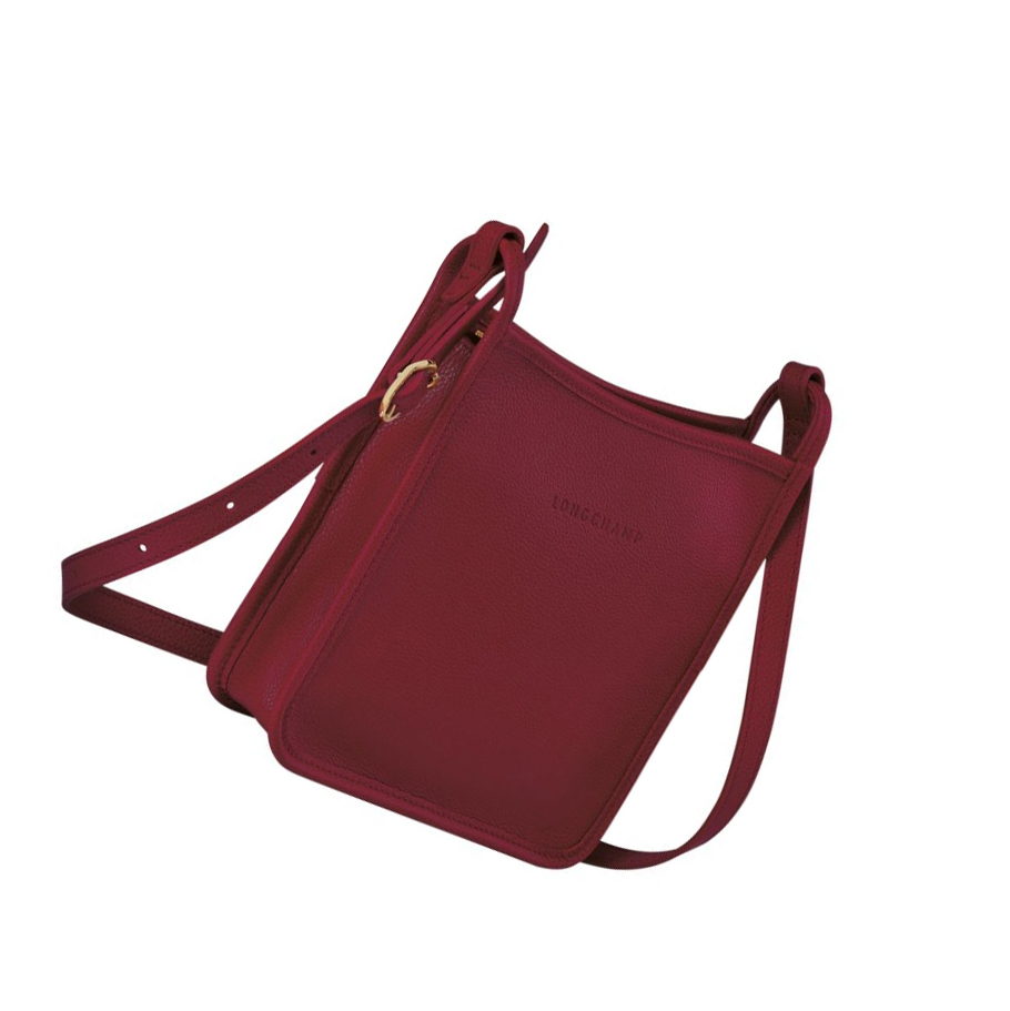 Bolsos Cruzados Longchamp Le Foulonné S Mujer Rojas | ES-EYFG820