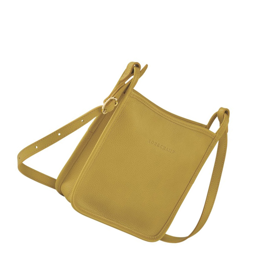 Bolsos Cruzados Longchamp Le Foulonné S Mujer Amarillo | ES-FOML469