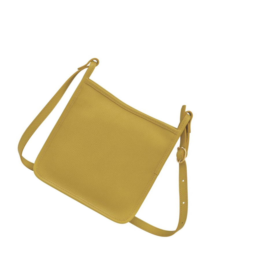 Bolsos Cruzados Longchamp Le Foulonné S Mujer Amarillo | ES-FOML469