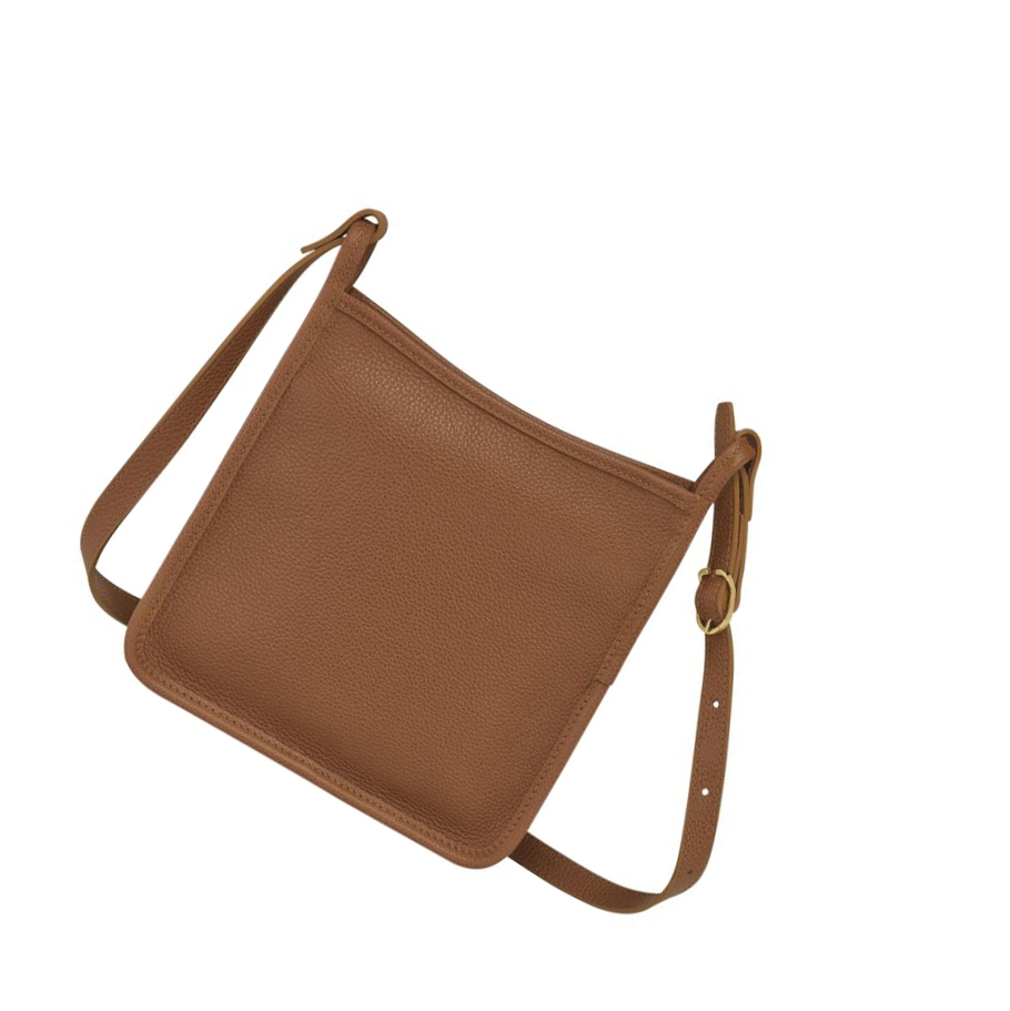 Bolsos Cruzados Longchamp Le Foulonné S Mujer Marrones | ES-GYNS531