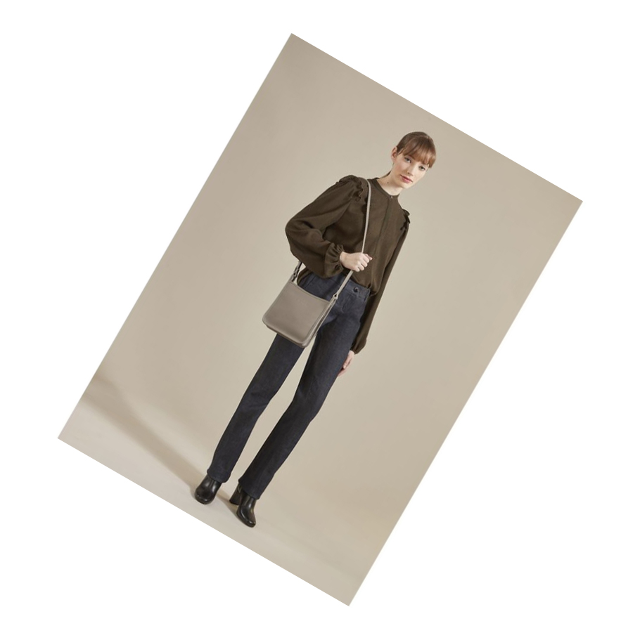 Bolsos Cruzados Longchamp Le Foulonné S Mujer Gris | ES-HBWC172