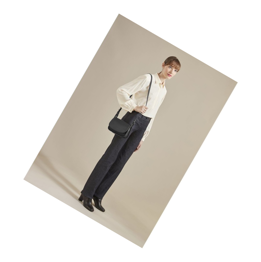 Bolsos Cruzados Longchamp Le Foulonné S Mujer Negras | ES-ILYW258