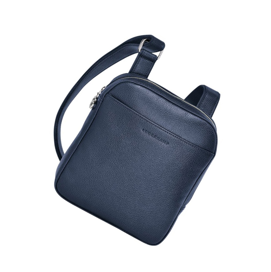 Bolsos Cruzados Longchamp Le Foulonné S Hombre Azul Marino | ES-KYPL279