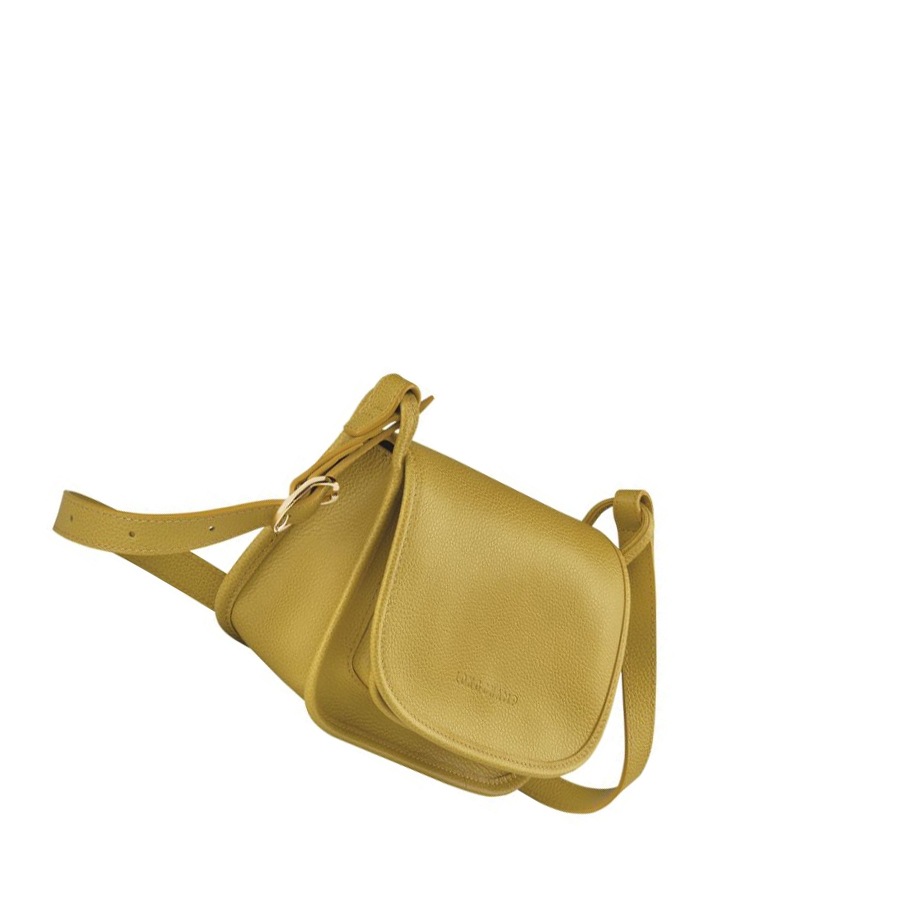Bolsos Cruzados Longchamp Le Foulonné S Mujer Amarillo | ES-XJSU836