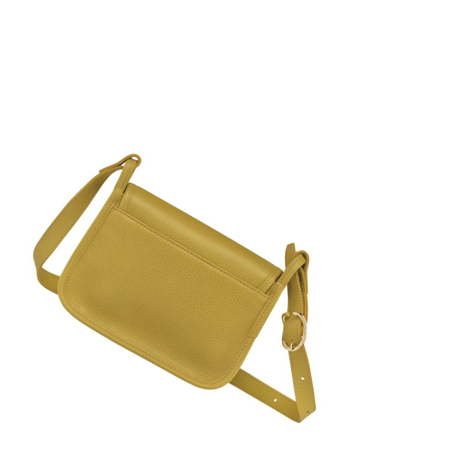 Bolsos Cruzados Longchamp Le Foulonné S Mujer Amarillo | ES-XJSU836