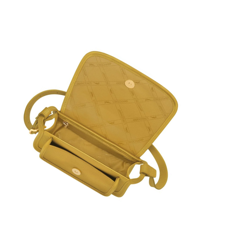 Bolsos Cruzados Longchamp Le Foulonné S Mujer Amarillo | ES-XJSU836