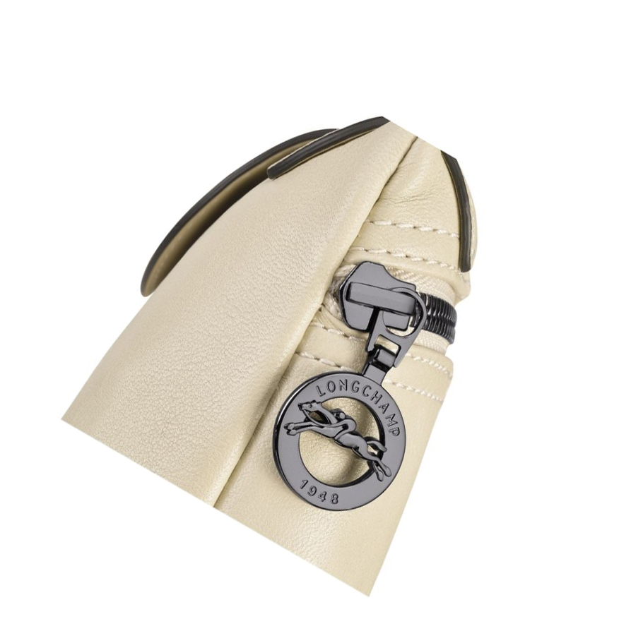 Bolsos Cruzados Longchamp Le Pliage Cuir Mujer Beige | ES-ERNF108