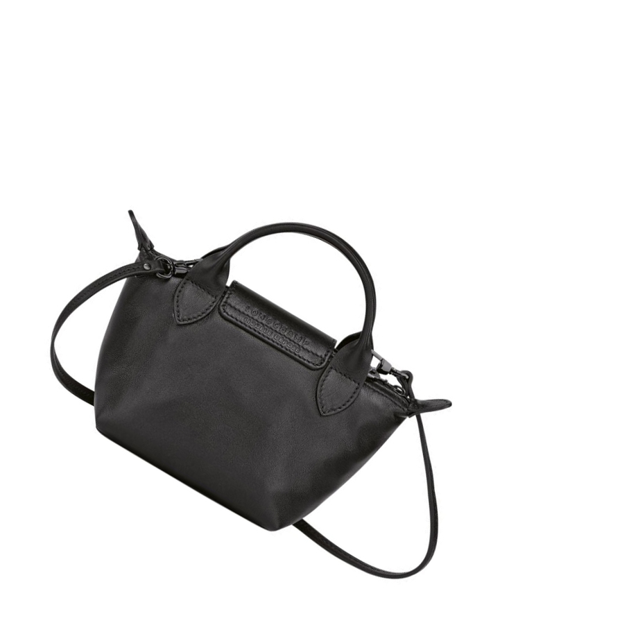 Bolsos Cruzados Longchamp Le Pliage Cuir Mujer Negras | ES-HEWS517