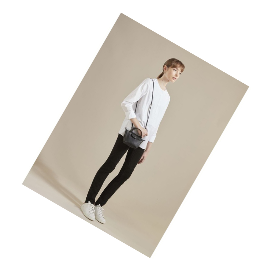 Bolsos Cruzados Longchamp Le Pliage Cuir Mujer Beige | ES-VXQS514