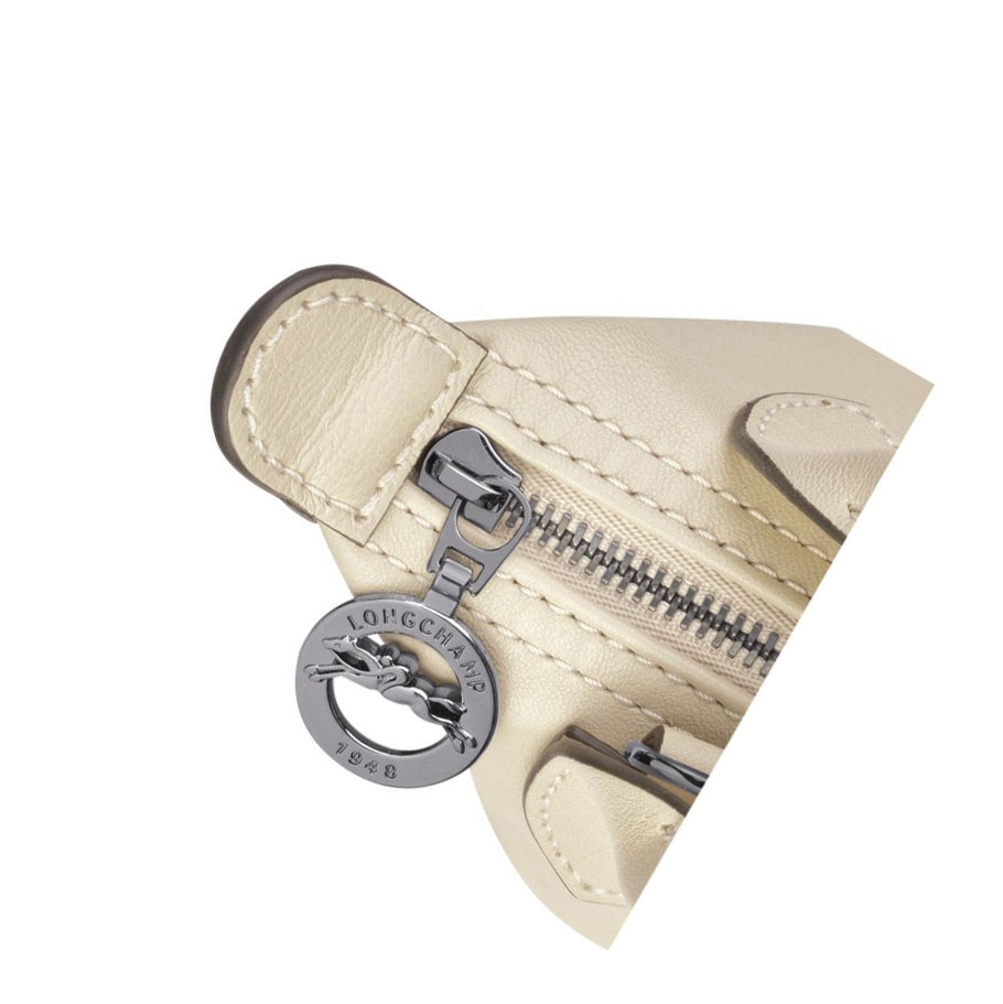 Bolsos Cruzados Longchamp Le Pliage Cuir Mujer Beige | ES-VXQS514