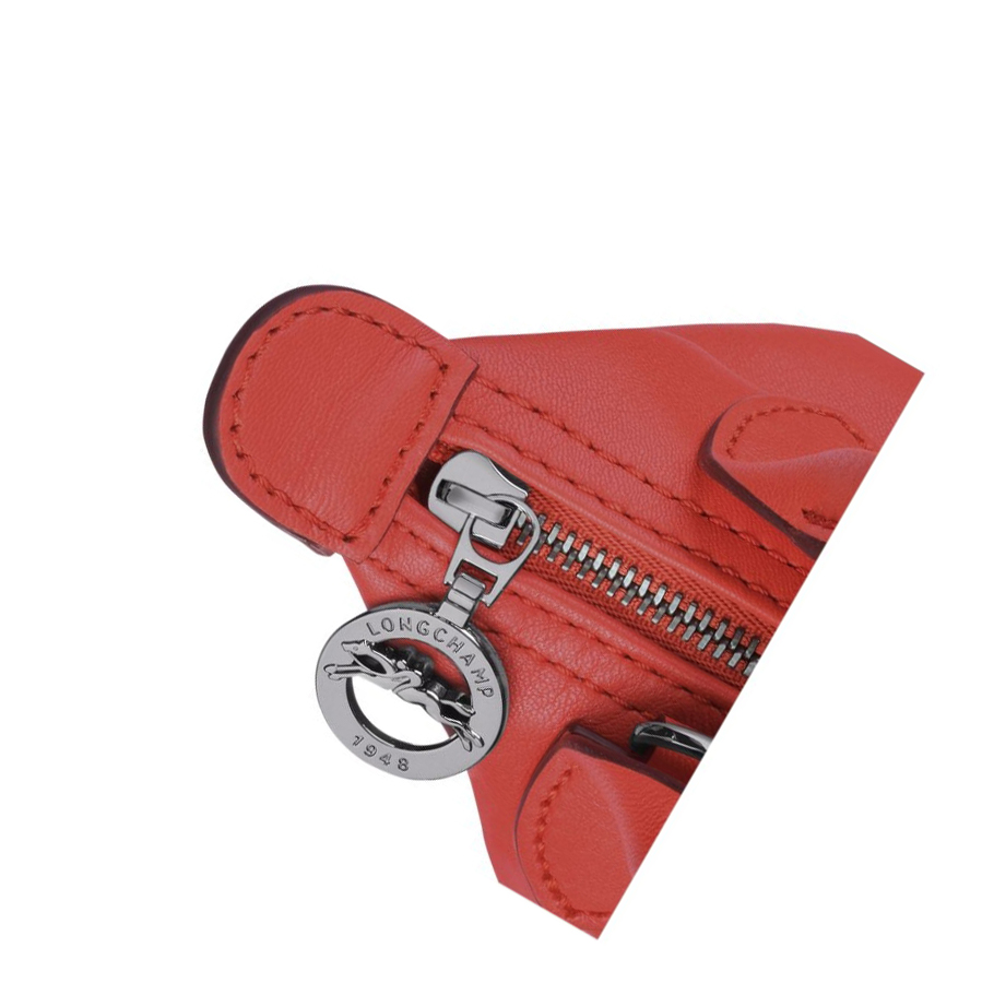 Bolsos Cruzados Longchamp Le Pliage Cuir Mujer Rojas | ES-YJOX741