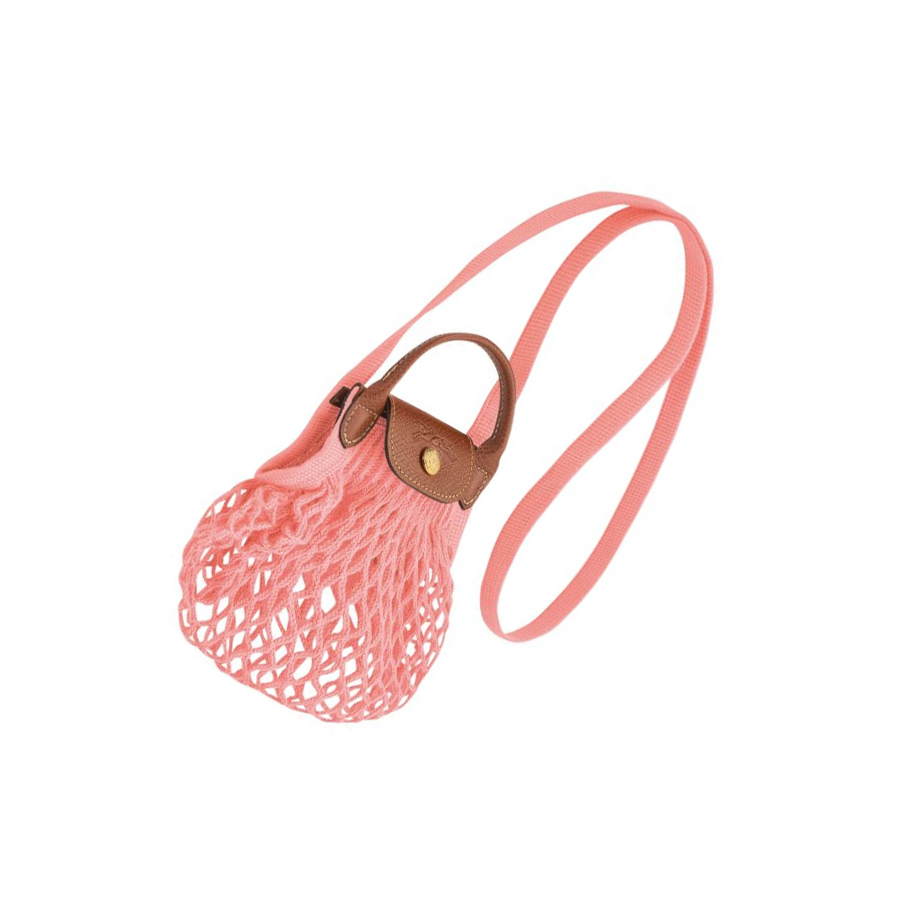 Bolsos Cruzados Longchamp Le Pliage Filet XS Mujer Rosas | ES-WIZM870