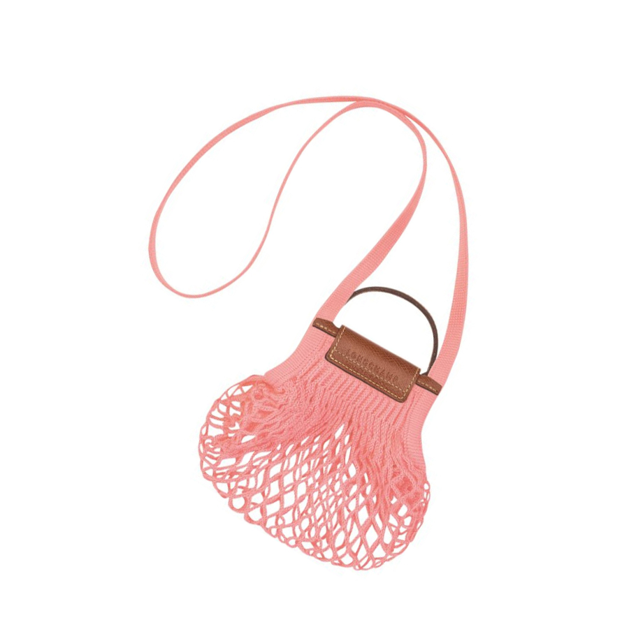 Bolsos Cruzados Longchamp Le Pliage Filet XS Mujer Rosas | ES-WIZM870