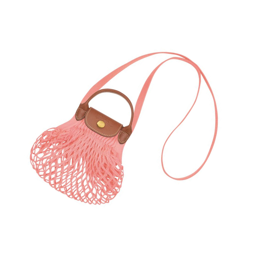 Bolsos Cruzados Longchamp Le Pliage Filet XS Mujer Rosas | ES-WIZM870
