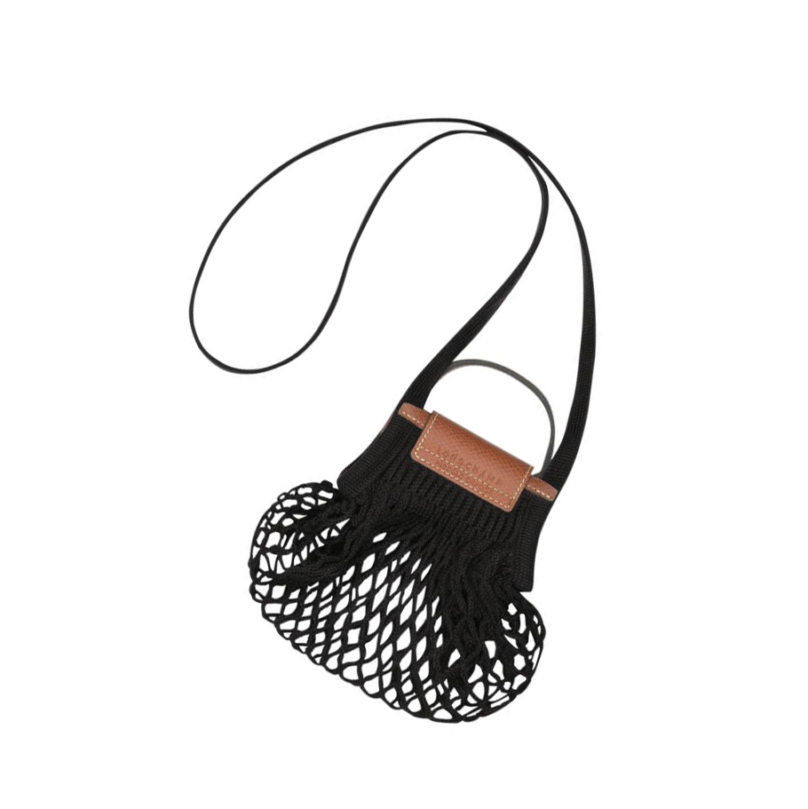Bolsos Cruzados Longchamp Le Pliage Filet XS Mujer Negras | ES-XJLK812